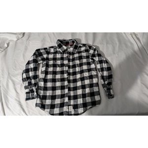 Black and White Long Sleeve Flannel (Beetlejuice style shirt! )